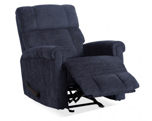 Classic Nocturne Fabric Perfect Match Gliding Recliner